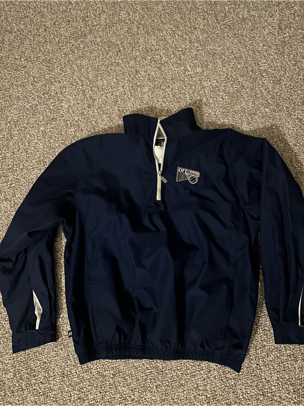 Navy Lightweight Half-Zip Jacket